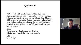 154 Rheumatology Board Review Part II [upl. by Brenan]