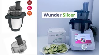 Découpe légumes râpeuse Wunder Slicer pour Monsieuir Cuisine Smart Connect de Wundermeix [upl. by Aurelius]