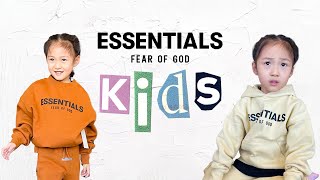 FEAR OF GOD ESSENTIALS KIDS x MR PORTER EXCLUSIVE DROP UNBOXING amp REVIEW [upl. by Liu]