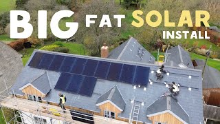 Solar Panel Case Study UK  Our BIGGEST installation to date [upl. by Topping]