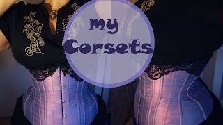 My corset collection  Show amp Tell [upl. by Enyawd]