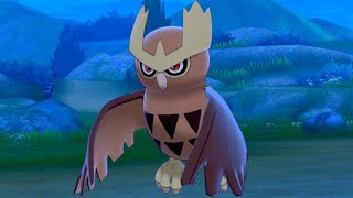 How to Catch NOCTOWL Motostoke Outskirts  Pokemon Sword amp Shield [upl. by Nnylrats257]