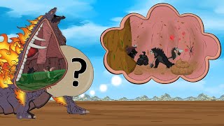 GODZILLA EARTH vs The Battle Against Digestive System  FUNNY  Godzilla amp KONG BABY CARTOON MOVIES [upl. by Kramnhoj]