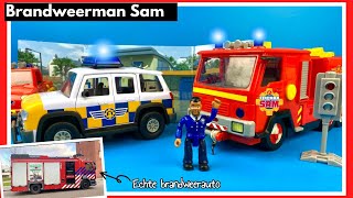 Brandweerman Sam speelgoed en echte Brandweerautos kijken  Family Toys Collector [upl. by Noryk]