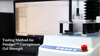 Testing method for Foodgel™ Carrageenan Gel strength [upl. by Aila]