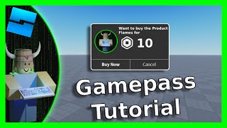 Roblox Gamepass Script Tutorial  Roblox Studio 2021 [upl. by Alacim87]