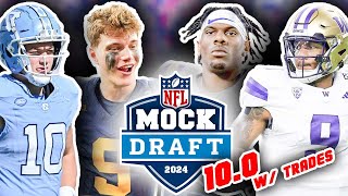 2024 NFL First Round Mock Draft For All 32 Picks 100 Preparing for the Draft [upl. by Jillie]