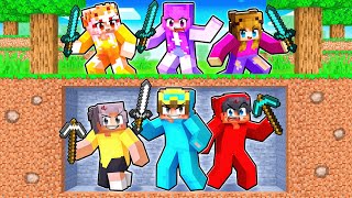 GIRL HUNTERS vs BOY SPEEDRUNNERS FINALE in Minecraft [upl. by Aulea]