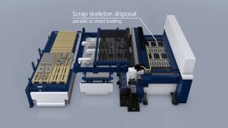 TRUMPF Laser cutting TruLaser Center 7030  This is how the full service laser machine works [upl. by Tiossem]