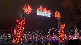 M Resorts Las Vegas  2023 World of illumination “Rockin’ Christmas” [upl. by Atiuqam]