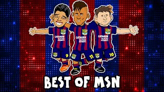 🔥THE BEST OF MSN🔥 Messi Suarez Neymar [upl. by Ardnasxela262]