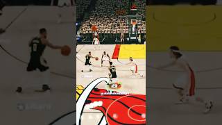 Damian Lillard hit a three pointer over Terry Rozier against Miami ps5 nba2k24 nba basketball [upl. by Arej913]