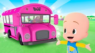 Las ruedas del bus rosa y más canciones infantiles con Cleo y Cuquín [upl. by Maybelle]