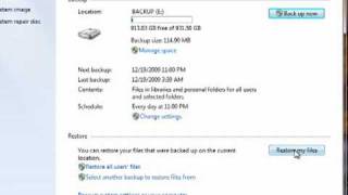How to restore files in Windows 7 [upl. by Linzer]