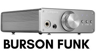 BURSON FUNK INTEGRATED AMP amp HEADPHONE AMP PLUS SUPER CHARGER POWER SUPPLY AND OP AMP UPGRADES [upl. by Giark]