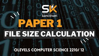 File Size Calculation  O level Paper 1  Computer Science 2210  Resolution  Color Depth [upl. by Lledrac]