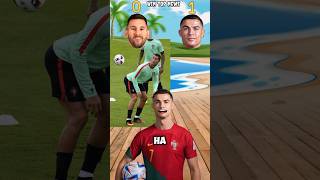 Messi and ronaldo🔥 football funny answer 😡 shrots funny cr7 football viralvideo [upl. by Cati889]