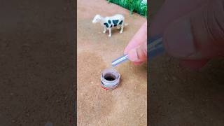 Diy Mini Hand Pump Water Motor With Cow Drink 😱 shorts shortsvideo [upl. by Dulcine]