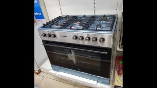 HISENSE 90CM GAS ELECTRIC STAI NLESS STEEL STOVE HFS905GES [upl. by Animsay]