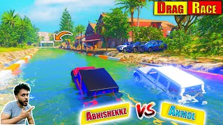 Abhishekkz Indian cars Vs Anmol Indian Cars Water Drag Race GTA 5 [upl. by Avlasor]