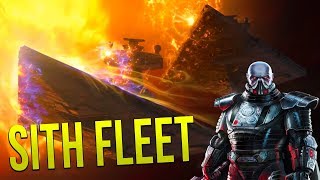 SITH FLEET vs GALACTIC EMPIRE  STAR WARS Empire at War Yoden Mod [upl. by Kantor497]