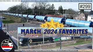 Railcam March 2024 Favorites 299 [upl. by Ardle]