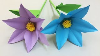 How to Make Beautiful Flower with Paper  Making Paper Flowers Step by Step  DIY Paper Flowers [upl. by Venator]