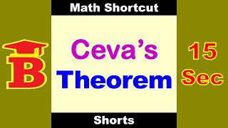 Cevas Theorem Trick [upl. by Buhler]