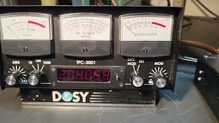 Dosy TFC3001 1000 Watt SWRModPeakAM Watt Meter with Frequency Counter [upl. by Weirick418]