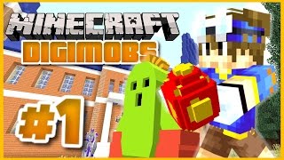 MINECRAFT DIGIMOBS ROLEPLAY ► THE DIGITAL WORLD Episode 1 ► The Beginning Minecraft Digimon Mod [upl. by Jahdai956]