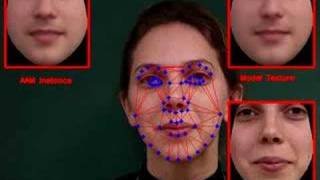 Active Appearance Models AAM Fitting in the IMM Database [upl. by Yedrahs204]