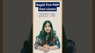 PSM Rapid One liners for NEETPG neetpg fmge [upl. by Idleman898]