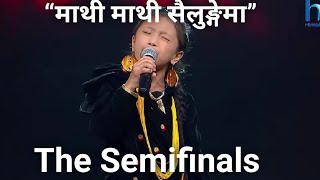 Prapti Tamang “Mathi Mathi Sailungema” The Semifinals The Voice of Kids Nepal S1 [upl. by Acsot]