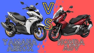 Epic Showdown Yamaha Aerox 155 vs Honda ADV 160 [upl. by Adlai]