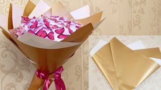 Buketlərin bağlanma qaydası💐 Kəpənək buketi bağlamaq How to make a bouquet [upl. by Nnyrb]