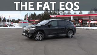 Mercedes EQS SUV 580 4Matic range test [upl. by Yalonda]