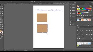 Different Ways to Copy amp Paste object in Illustrator  Illustrator CC Array Design Studio [upl. by Akimahc]