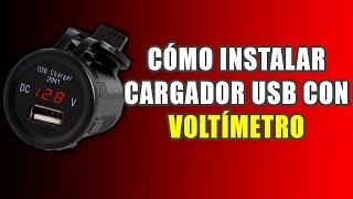 Instalar Toma Corriente USB Con Voltímetro [upl. by Gnak564]