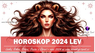 Horoskop Lev 2024  Roční Horoskopy pro znamení Lev od věštkyně  HoroskopTarotcz 2024 [upl. by Arekahs]