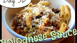 Bolognese Sauce Recipe Food Challenge DAY 32 [upl. by Onitselec]