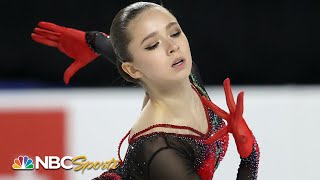 Russian 15 year old Valieva WINS GOLD in stunning Grand Prix debut  NBC Sports [upl. by Boudreaux]