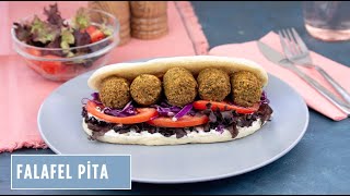 Falafel Pita Sandviç Nasıl Yapılır  Evde Falafel Pita Yapımı  Pratik Yemek Tarifleri [upl. by Fitton867]