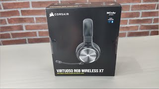 Corsair Virtuoso RGB Wireless XT Cuffie Unboxing [upl. by Jermayne691]