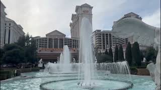 caesars palace las vegas  fountain view [upl. by Drarreg53]