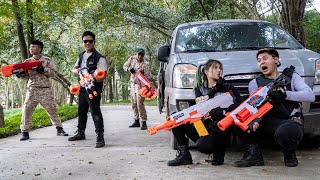 LTT Game Nerf War  SEAL X Warriors Nerf Guns Fight Mr Zero Crazy Gang Rescue Swat Girl In Park [upl. by Anavoig398]