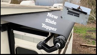 How to Install a Slideout Topper • Slideout Awning Installation on a Truck Camper [upl. by Friend963]