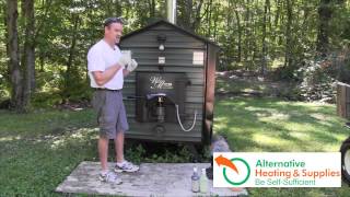 How to Replace the Fan Cover on your Outdoor Wood Boiler PT2 [upl. by Bridwell260]