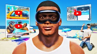 FRANKLIN Bought APPLE VISION PRO In GTA 5 Mods [upl. by Shull]