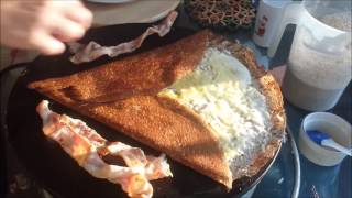 egg bacon cheese crepe  french crepe [upl. by Medarda702]