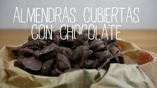 Almendras cubiertas con chocolate  Recetas Clean Eating  FitFood 4K [upl. by Teik627]